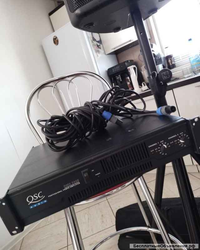 Комплект звуковой аппаратуры: Electro-Voice, QSC RMX2450, Yamaha MG