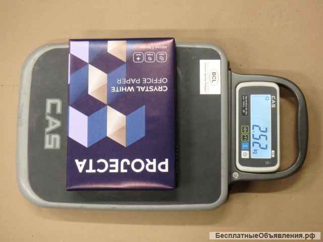 Бумага офисная белая PROJECTA A4 марка В 104мкм 80g/m2