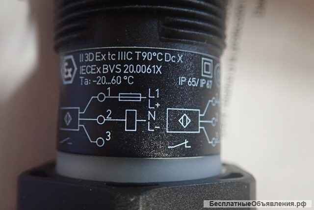 Емкостной датчик ifm KI001A KIE2150NFBOA/3D IP65/IP67 M30х1.5 S=15mm