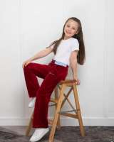 Спортивные брюки для девочек из велюра