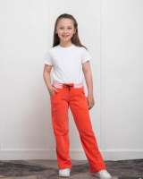 Спортивные брюки для девочек из велюра