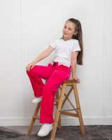 Спортивные брюки для девочек из велюра