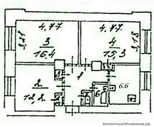 3-х комнатная квартира в центре