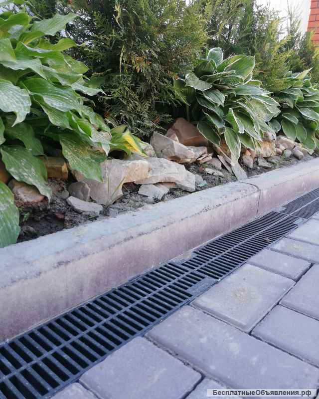 Укладка мощение тротуарной плитки