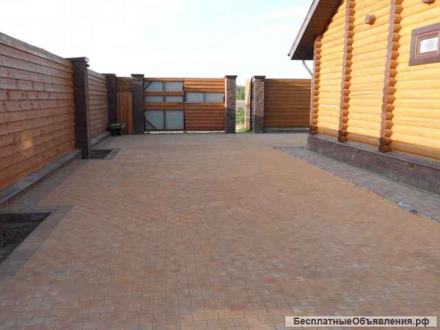 Укладка мощение тротуарной плитки