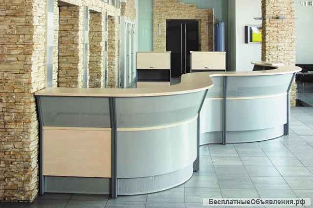 Стойки ресепшн купить в Москве, мебель для приемной с доставкой