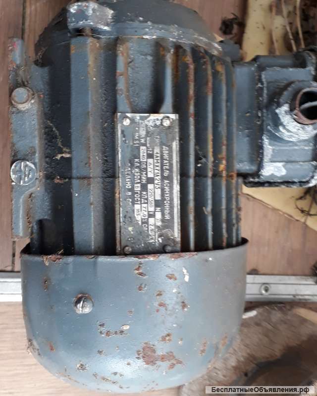 Двигатель асинхронный 4АМХ71А2УЗ 380/220 В 50Гц 0,75 кВт, 2840 об/мин.б/у