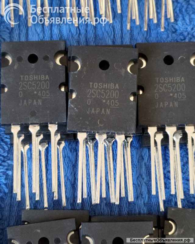 2SC5200 (C5200), TOSHIBA JAPAN и ST Thomson Malaysia, NPN, 230V, 15А, 30MHz, оригинальный НОВЫЙ