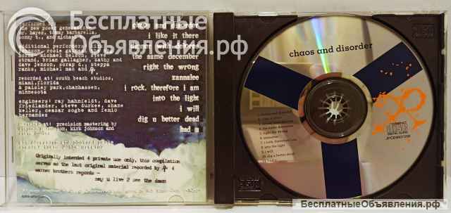 CD диск PRINCE - Chaos and disorder. 1996. Лицензия
