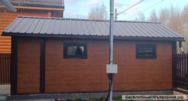 Гараж из сендвич панелей