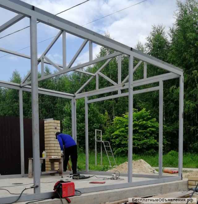 Гараж из сендвич панелей