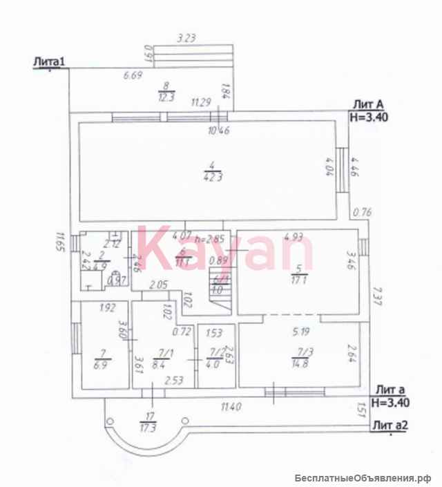 Дом 244 м2 6 сот Немецкая деревня