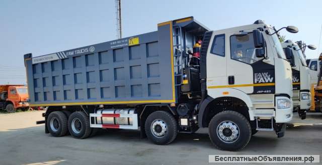 Самосвал FAW J6 8х4 CA3310P66K24T4E51 объём кузова 34 м3 куба грузоподъемность 23 тонны 22940 кг J6P
