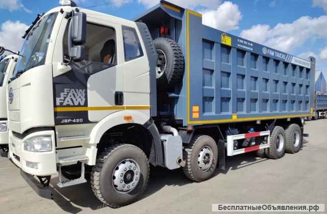 Самосвал FAW J6 8х4 CA3310P66K24T4E51 объём кузова 34 м3 куба грузоподъемность 23 тонны 22940 кг J6P