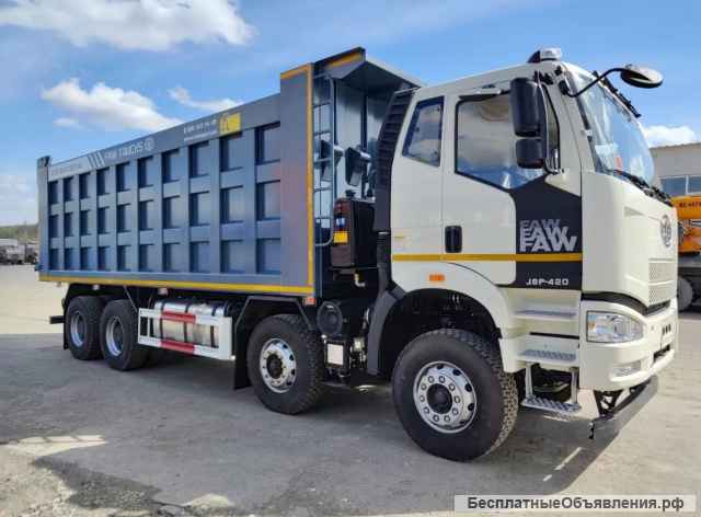 Самосвал FAW J6 8х4 CA3310P66K24T4E51 объём кузова 34 м3 куба грузоподъемность 23 тонны 22940 кг J6P