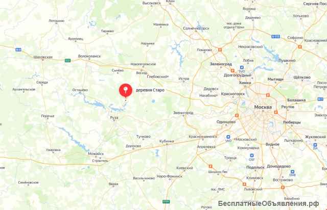 Участок 30 соток в д. Старо. Рядом водохранилище, лес