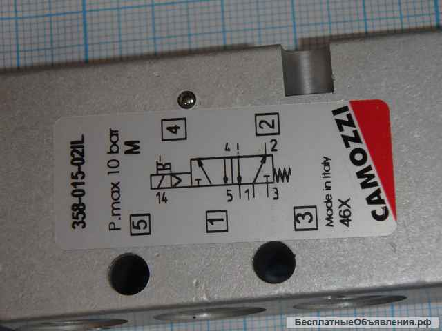 Распределитель CAMOZZI 358-015-02IL вес-0.18кг