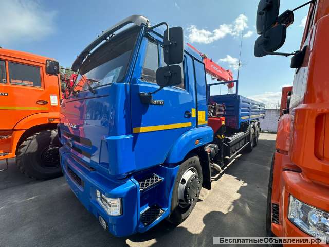 Бортовой КамАЗ 43118 вездеход с КМУ 8 тонн 19.7м