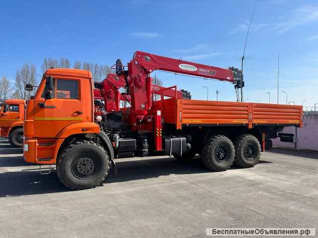 Бортовой КамАЗ 43118 вездеход с КМУ 8 тонн 19.7м
