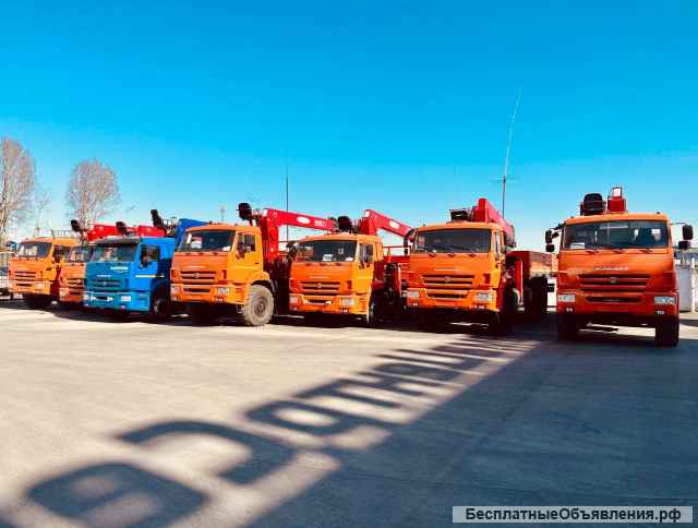 Бортовой КамАЗ 43118 вездеход с КМУ 8 тонн 19.7м