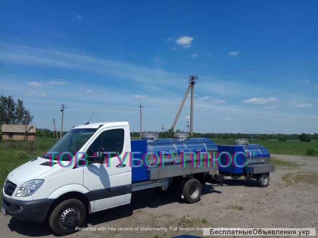 Автоцистерни для молока і води. Асенізаторні машини, рибовоз. Продаж, обслуговування та ремонт