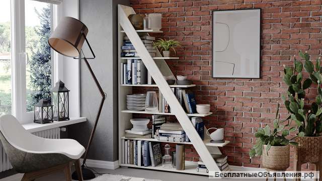 Стеллаж тип 14 Цвет-Дуб крафт белый