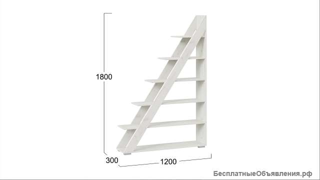 Стеллаж тип 14 Цвет-Дуб крафт белый