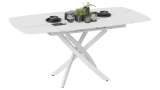 Стол обеденный раздвижной «Манхеттен» Т1 Цвет-Белый муар