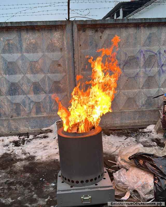Садовая печь-утилизатор