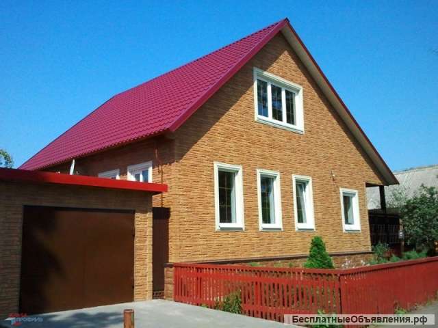 Фасадные панели под камень рваный