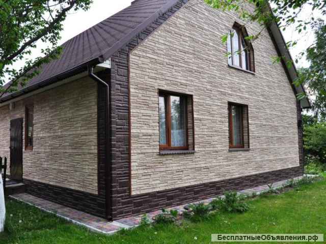 Фасадные панели под камень рваный