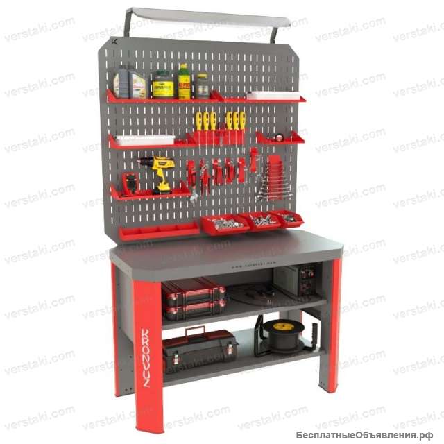 Слесарный верстак с увеличенным экраном Гефест-ВС-00-ЭДО