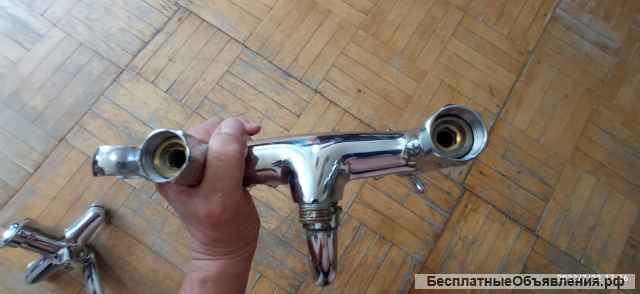 Смеситель для ванны - латунь, бу, рабочий