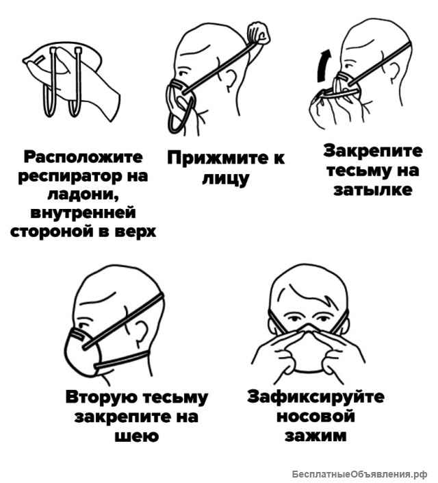 Респиратор Алина 210 FFP2 ФФП2