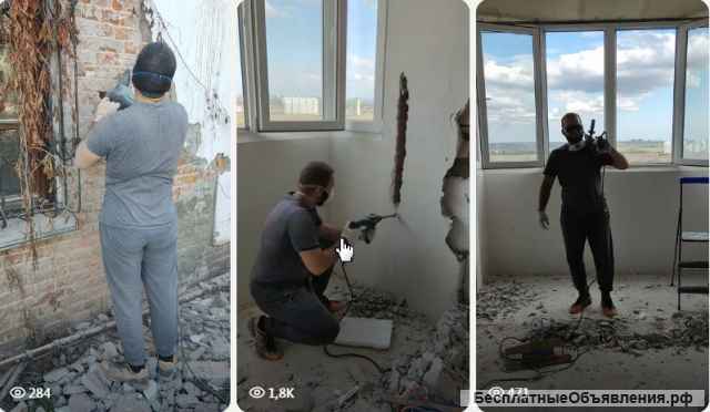 Демонтаж и монтаж при строительстве