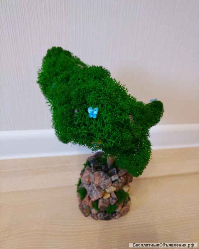 Декор из стабилизированного мха