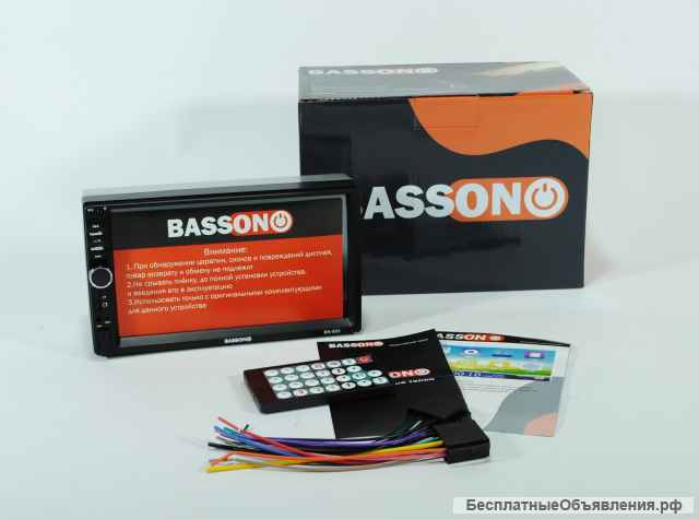 Автомагнитола BASSON 2 din 7 дюймов
