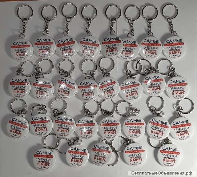 Изготовление значков, зеркал, брелков, на заказ