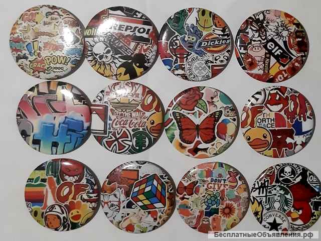 Изготовление значков, зеркал, брелков, на заказ