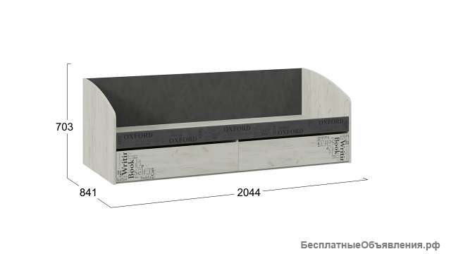 Кровать с 2 ящиками «Оксфорд-2» - ТД-399.12.01