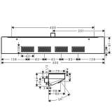 Боковой душ Hansgrohe Rainfinity 26243700