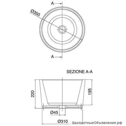 Раковина Scarabeo Bucket 8808