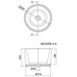 Раковина Scarabeo Bucket 8808