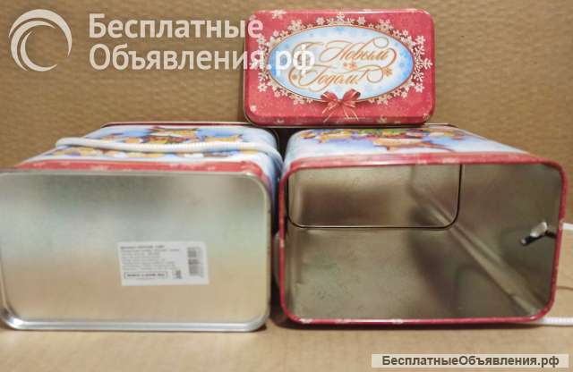 Коробка жестяная подарочная С Новым Годом