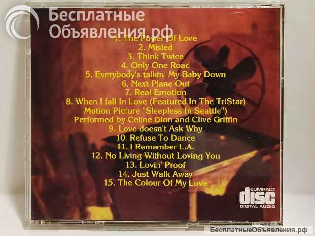 CD диск Celine Dion - The Colour Of My Love 1993. Стародел.