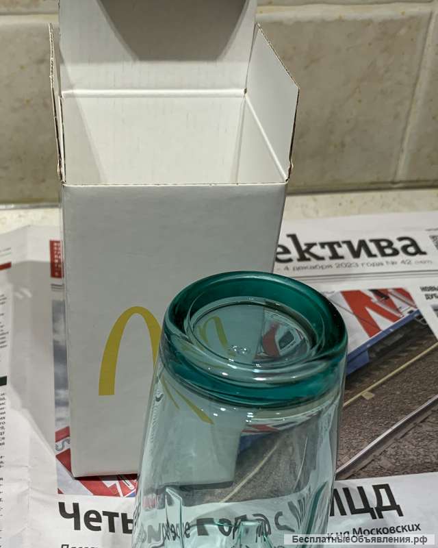 Стакан «McDonald s» бирюзовый для холодных напитков