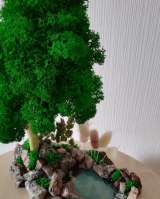 Декор из стабилизированного мха и эпоксидной смолы
