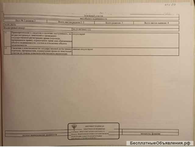 Земельный участок для строительства дома 10 соток