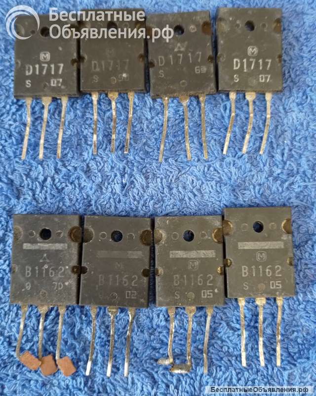 2SB1162 (B1162), MATSUSHITA JAPAN, PNP, 120W, 160V, 12A, 20MHz оригинальный ДЕМОНТАЖ