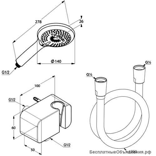 Душевая система Kludi Bozz 386400576